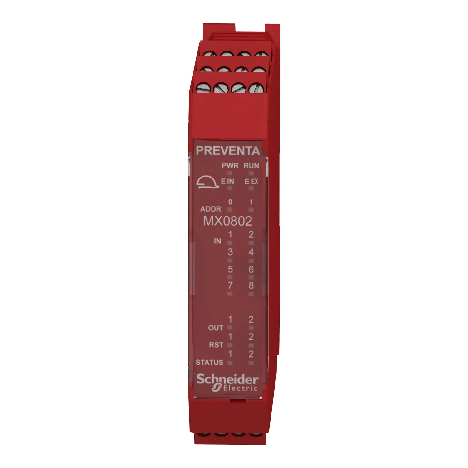 XPSMCMMX0802 - Safety Genişleme Modülü, 8 güvenlik girişi, 2 çift güvenlik çıkışı, 24V DC - 5