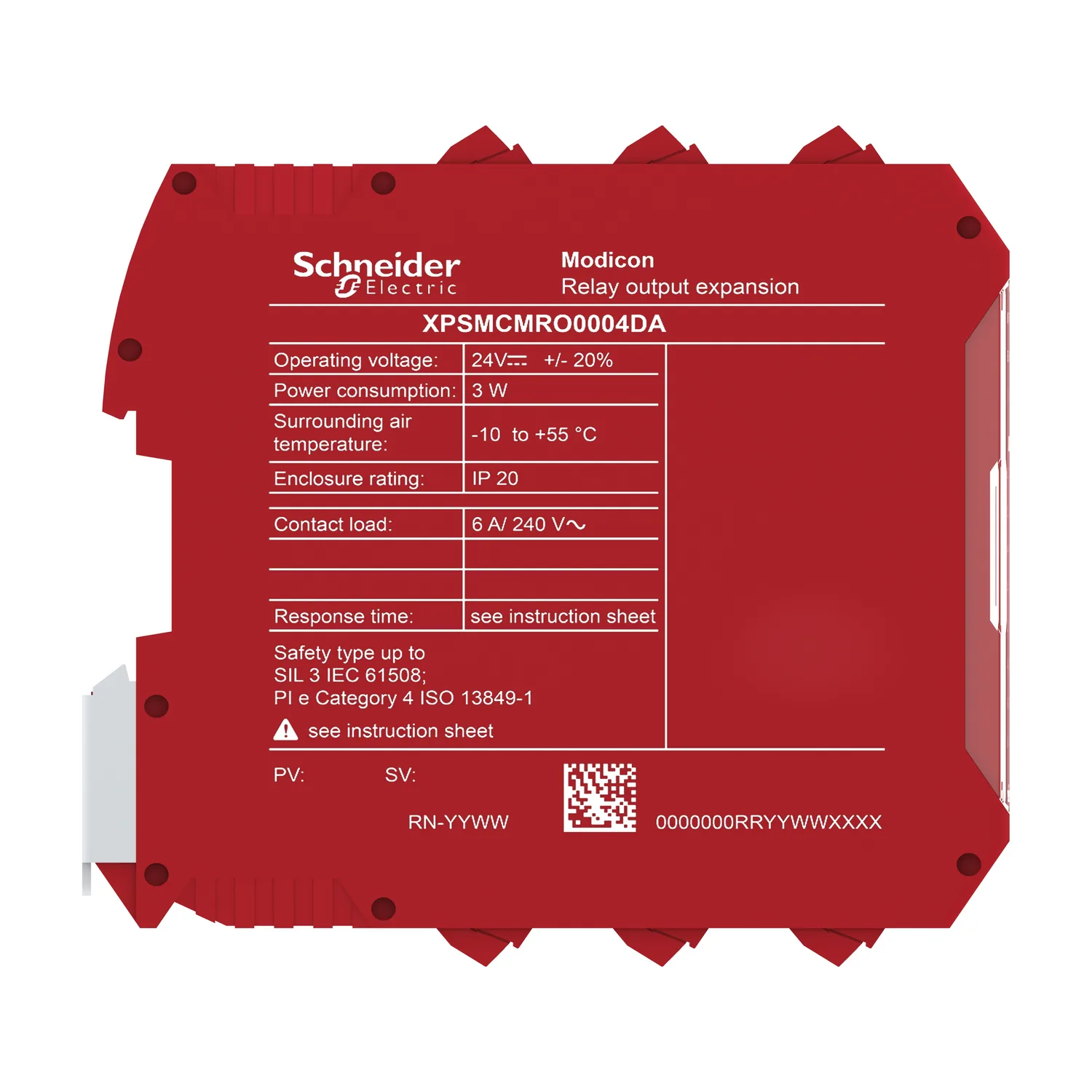 Relais-Ausgangserweiterung Modicon XPSMCM, 4 sichere Relais + 8 Statusausgänge, Schraubklemme - 5