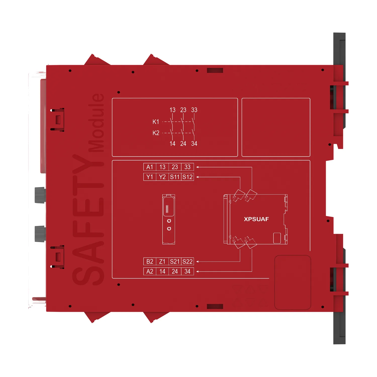 XPSUAF33AP - E-stop, ışık bariyeri, koruma anahtarı, manyetik anahtar, 2 güvenli giriş, 2NA, 48-240V AC - 2