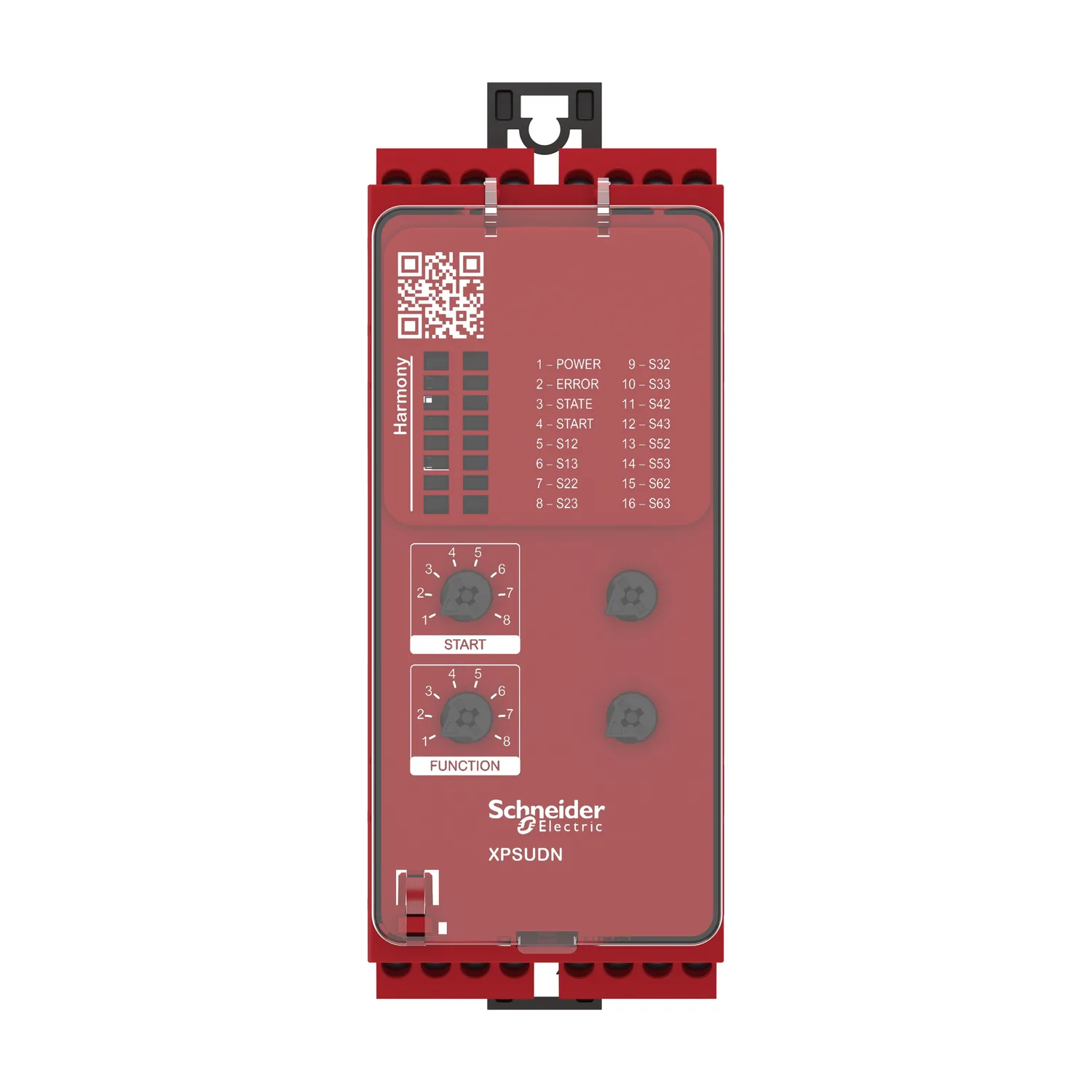 Sicherheitsrelais Harmony Universal, 8Funktionen, 6Kreise/12Kanäle, PLe/Kat4/SIL3, 3S 1Ö, Diagnose, 24VAC 24VDC, Schraub - 3