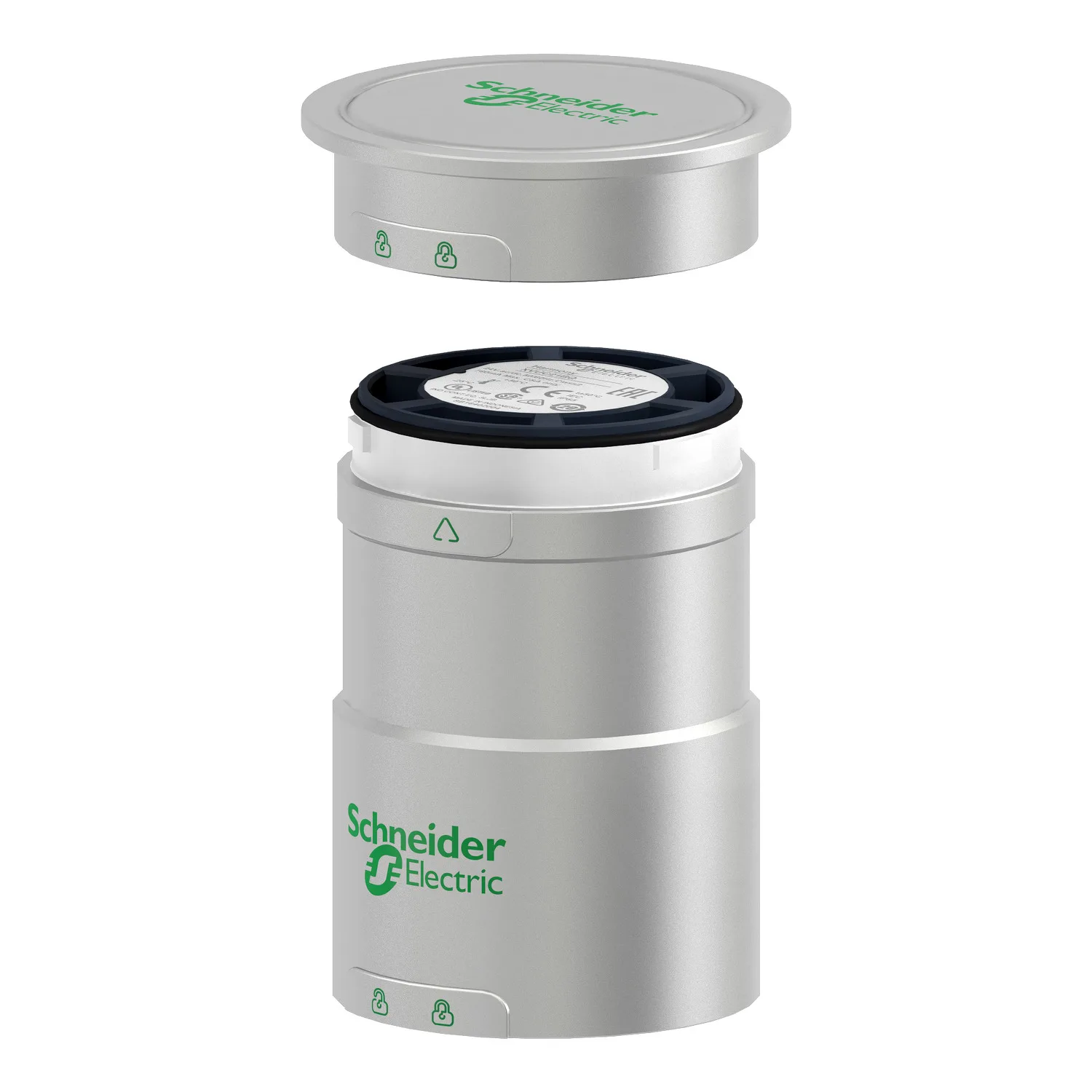 Automatisierungsmodul: Sockel; silber; 24VDC; 24VAC; IP55; Ø60mm - 2