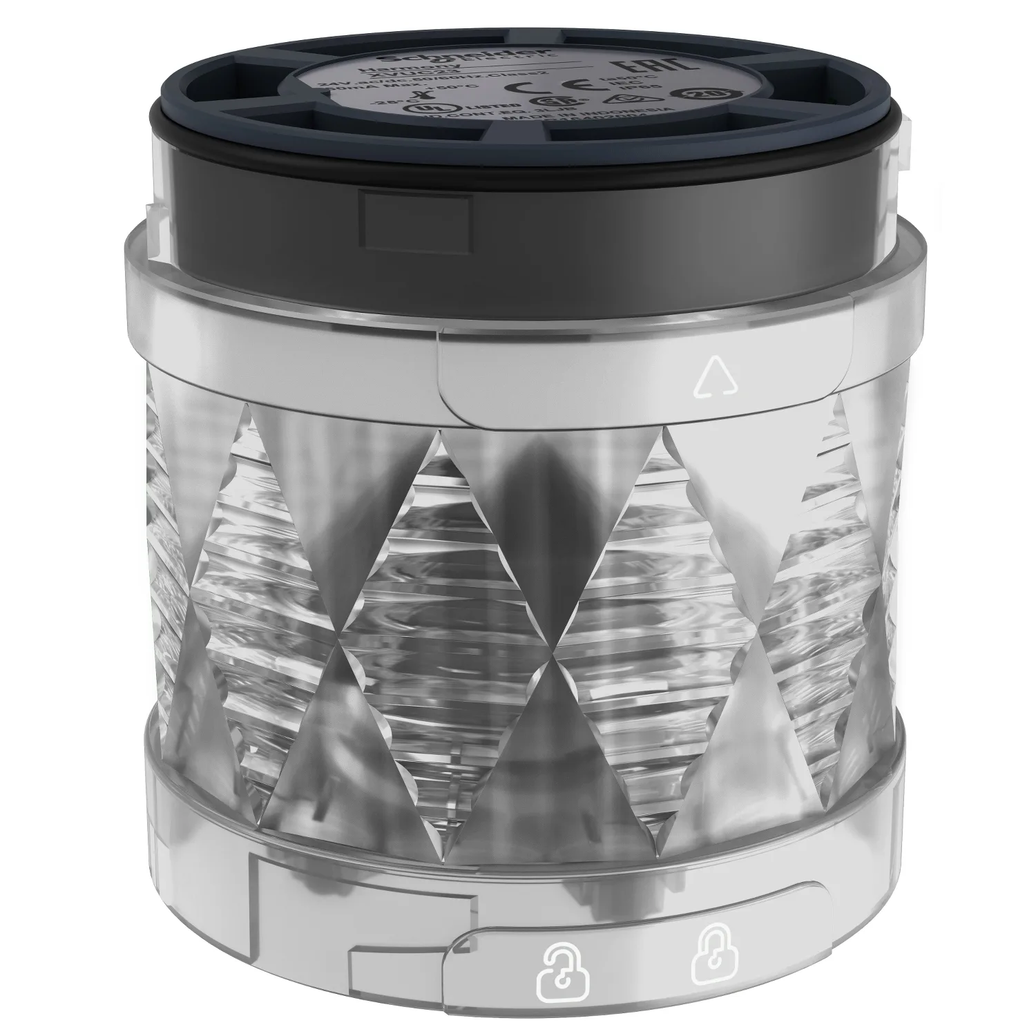 Schneider XVUC29 - Otomasyon modülü: ışıklı sinyal verici; LED; 24VDC; 24VAC; IP65; Ø60mm