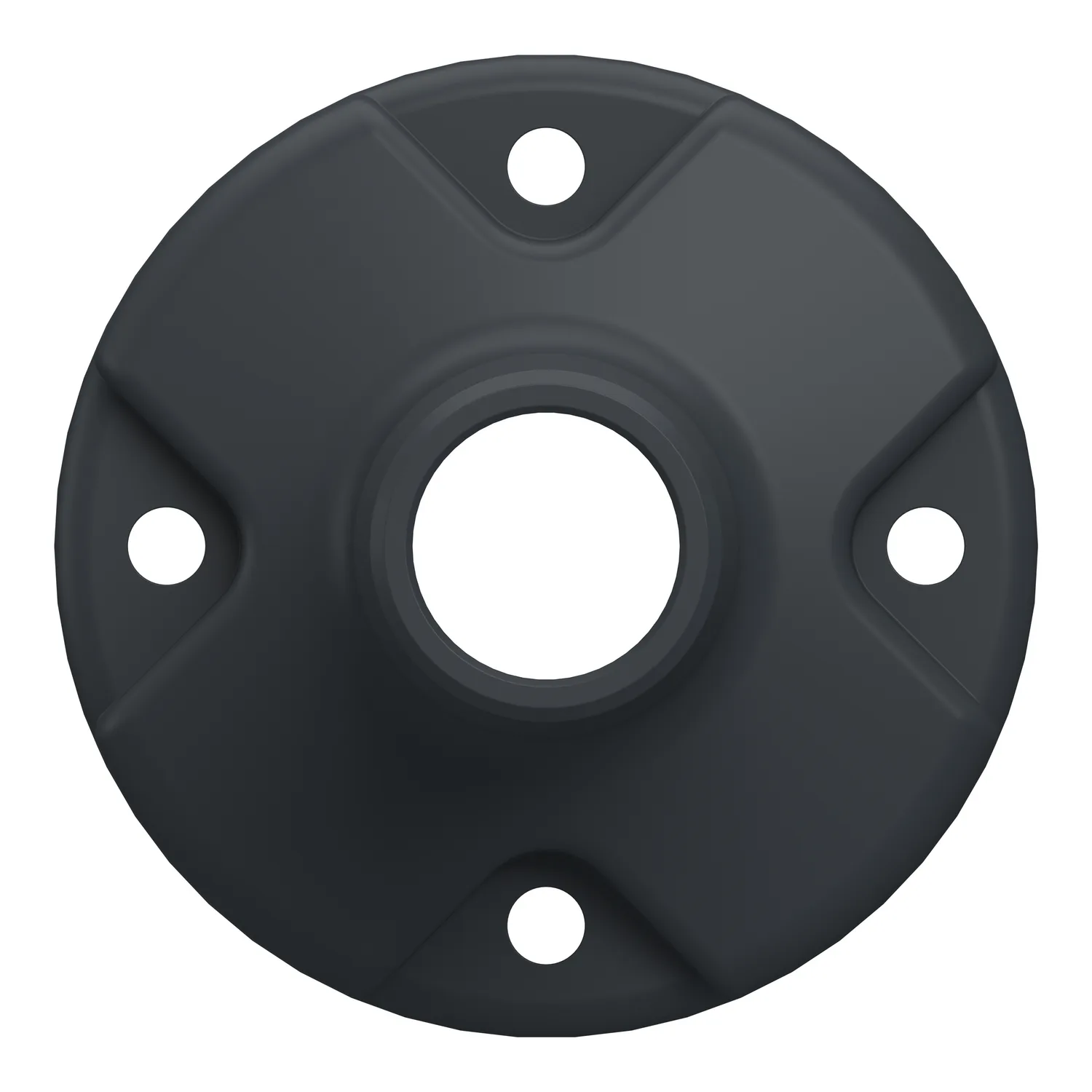 XVZ02 - Plastic Fixing Plate with Pole in grey - 4
