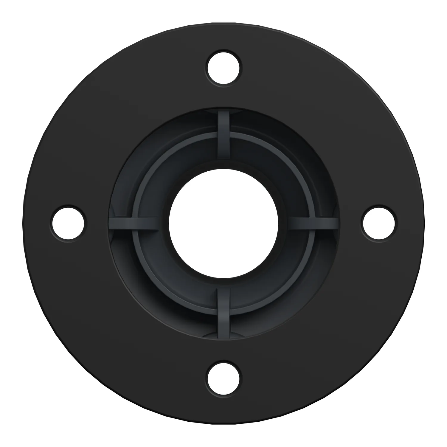 XVZ02 - Plastic Fixing Plate with Pole in grey - 6