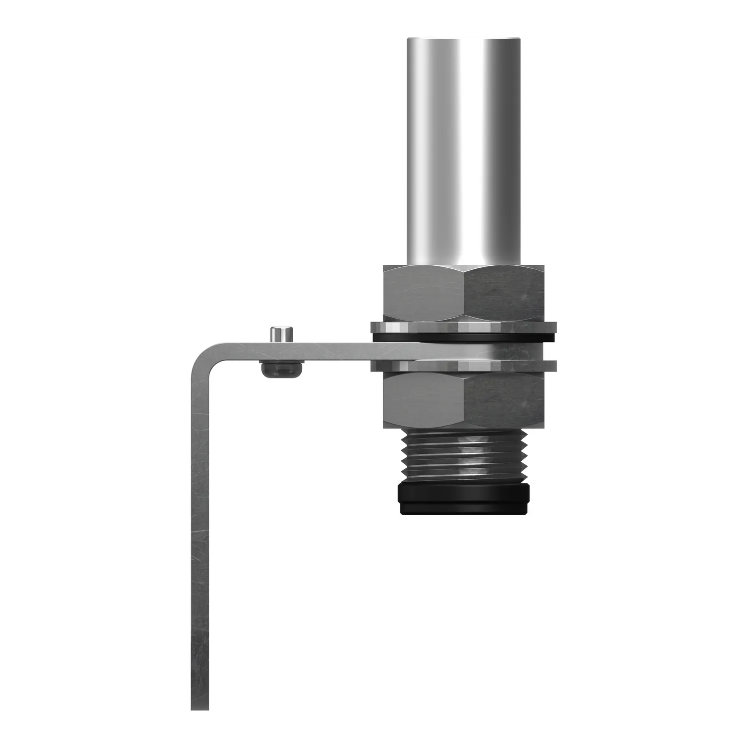 Montagewinkel mit Rohr, Harmony XV4/XV6/XVB7, modular, Metall, L-Winkel, 100mm Aluminium-Rohr, silber - 2