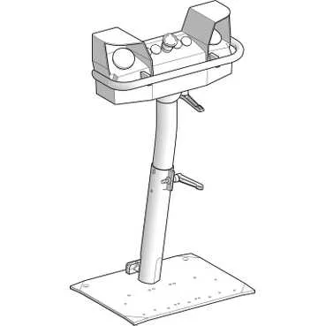 Schneider XY2SB714 - 2-hand control station; XY2SB; No.of butt: 3; mushroom; IP65