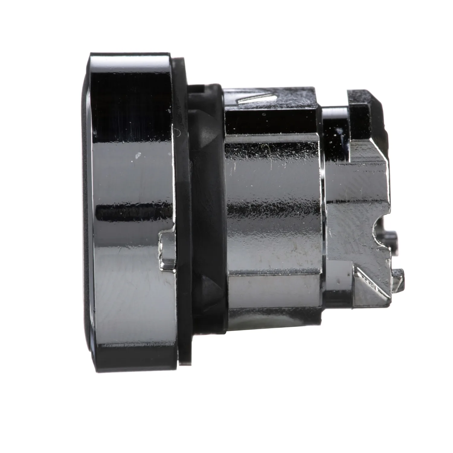Schalter: Druck; 22mm; Stab.Pos: 1; schwarz; Fehlen; IP66; flach - 4