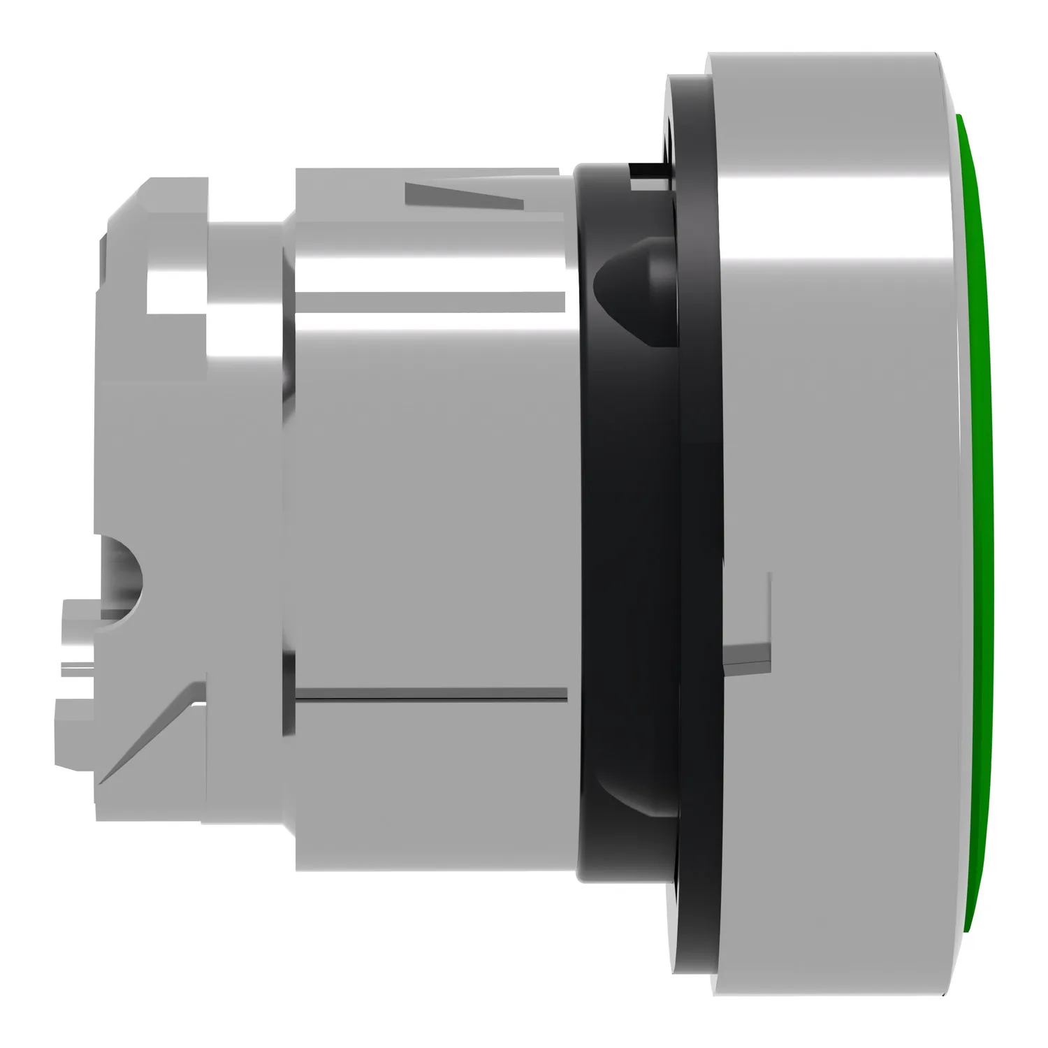 Schalter: Druck; 22mm; Stab.Pos: 1; grün; Fehlen; IP66; flach; Pos: 2 - 5