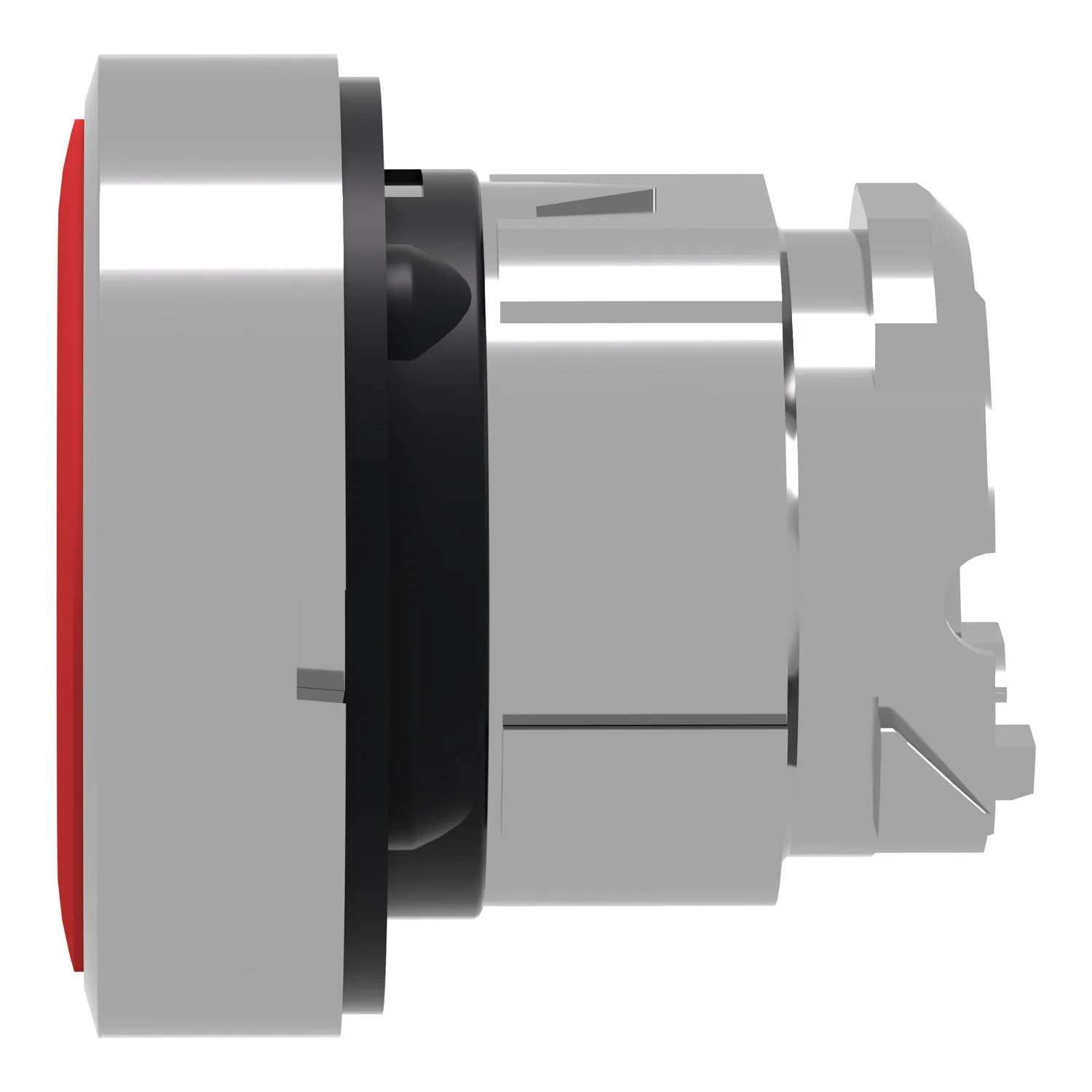 Schalter: Druck; 22mm; Stab.Pos: 1; rot; Fehlen; IP66; flach; Pos: 2 - 4