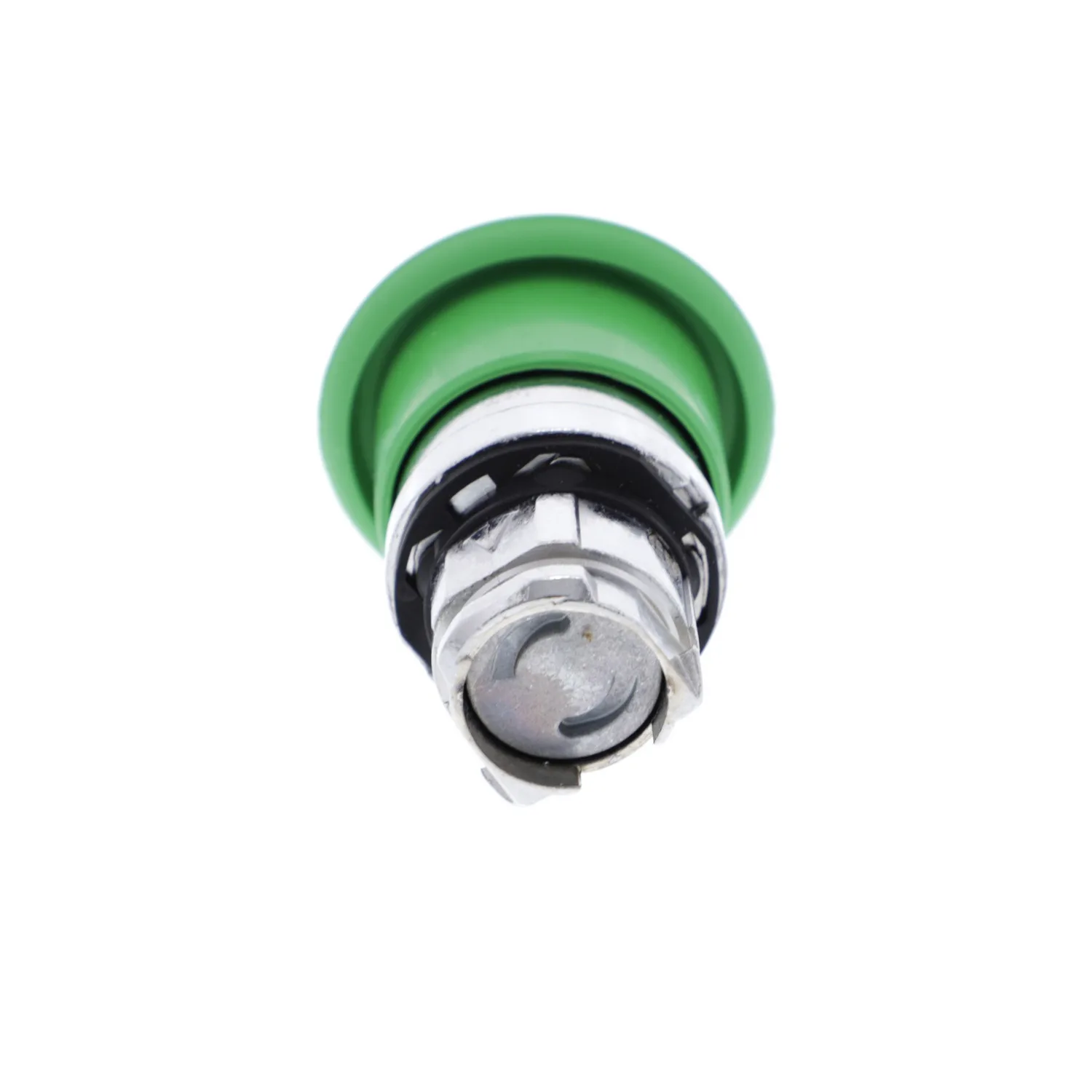Schalter: Druck; 22mm; Stab.Pos: 1; grün; Fehlen; IP66; Pilz-; Pos: 2 - 3