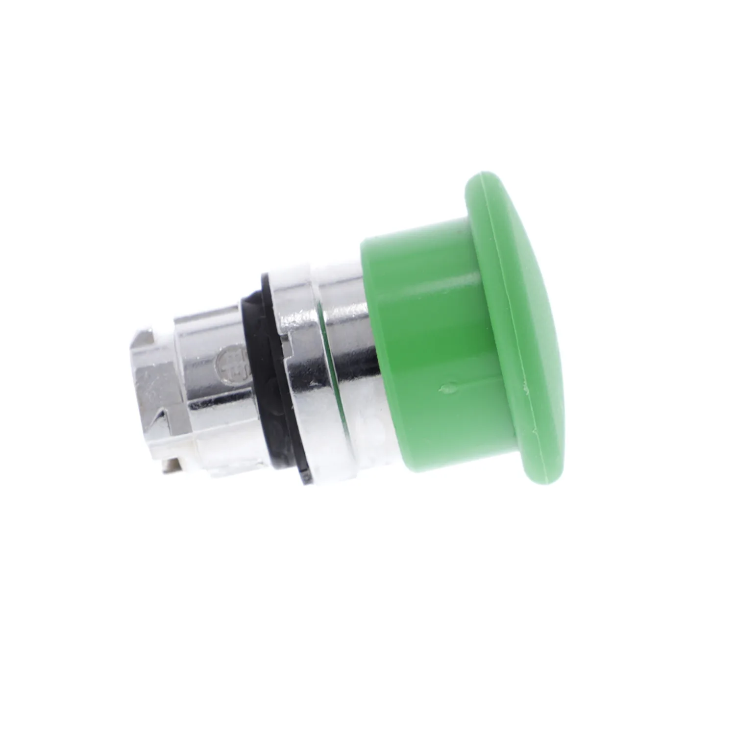 Schalter: Druck; 22mm; Stab.Pos: 1; grün; Fehlen; IP66; Pilz-; Pos: 2 - 4