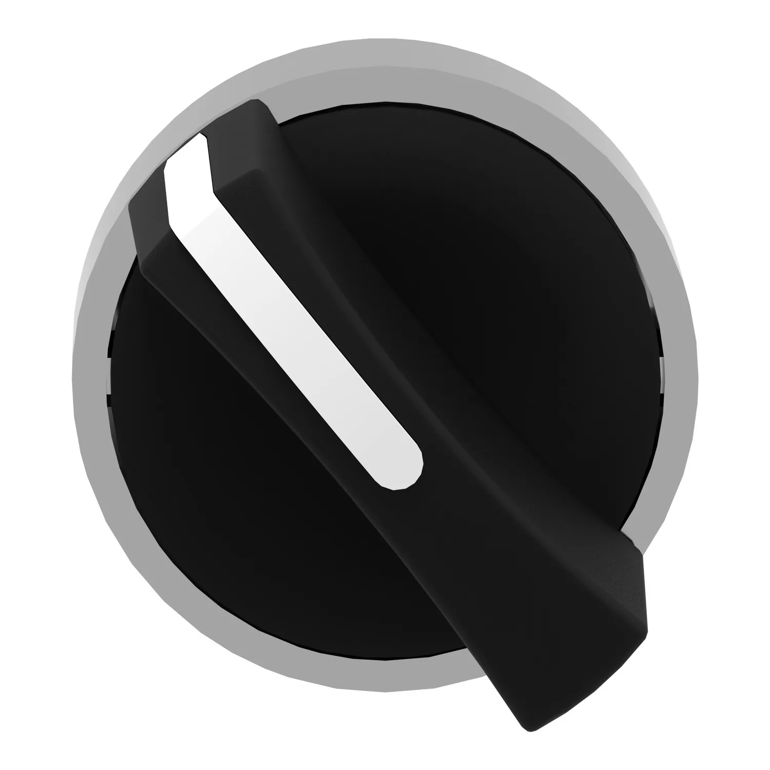 Commutateur: rotatif; 22mm; Pos.stab: 1; noir; manque; IP66; sailli - 3