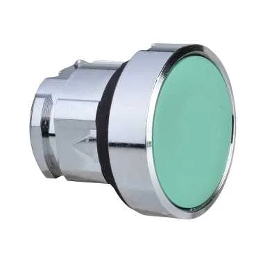 Schneider ZB4BH03 - Anahtar: basmalı düğme; 22mm; Sabit poz: 2; yeşil; yok; IP66; düz