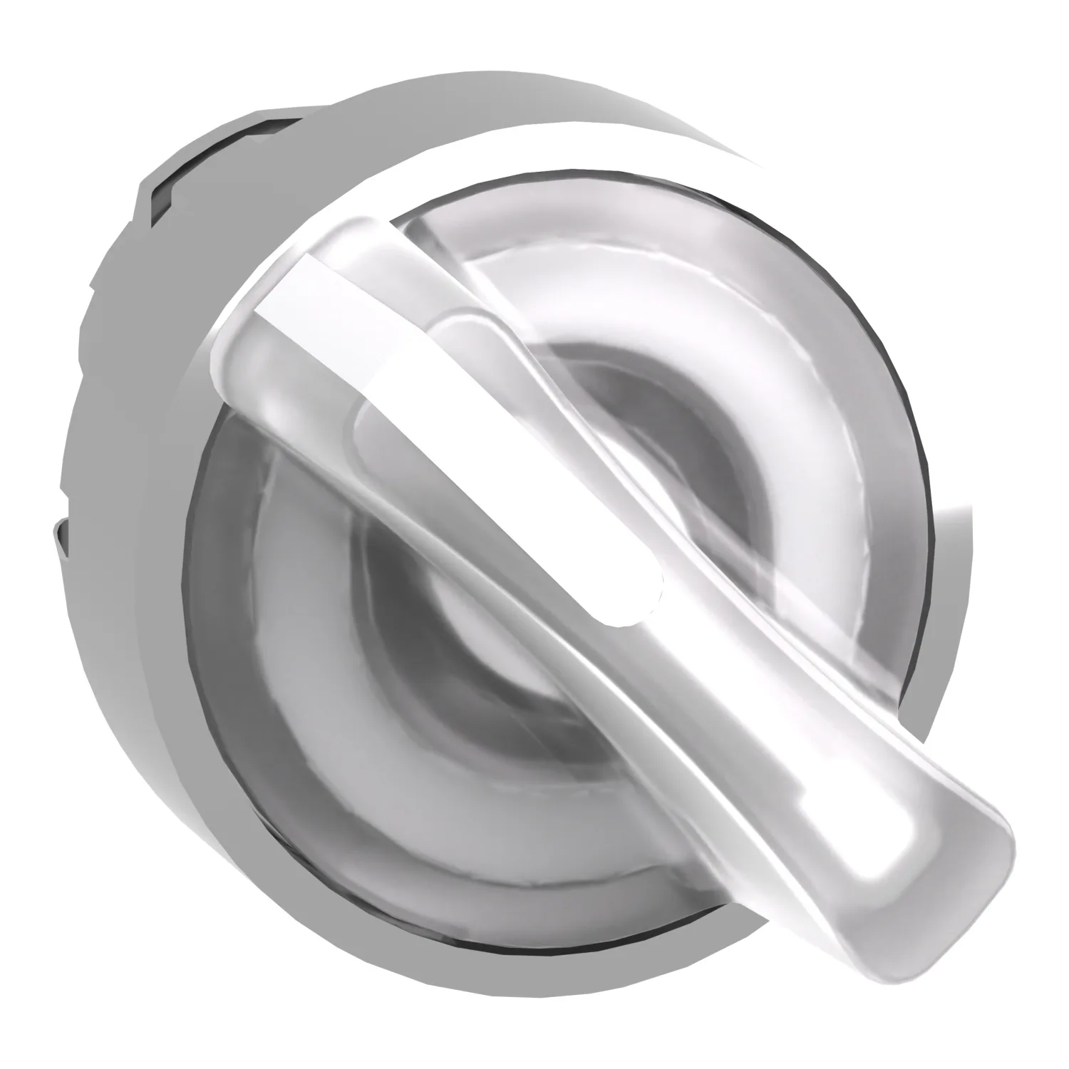 Schneider ZB4BK1213 - Şalter: çevirmeli; 22mm; Sabit poz: 2; beyaz; LED; IP66; çıkıntılı