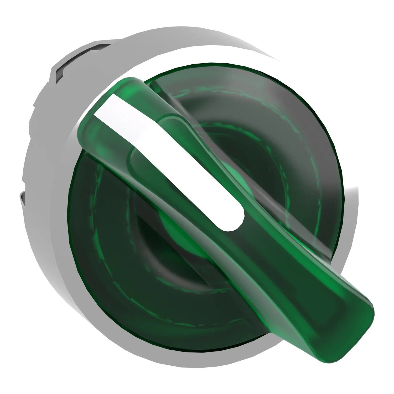 Schneider ZB4BK1233 - Şalter: çevirmeli; 22mm; Sabit poz: 2; yeşil; LED; IP66; çıkıntılı