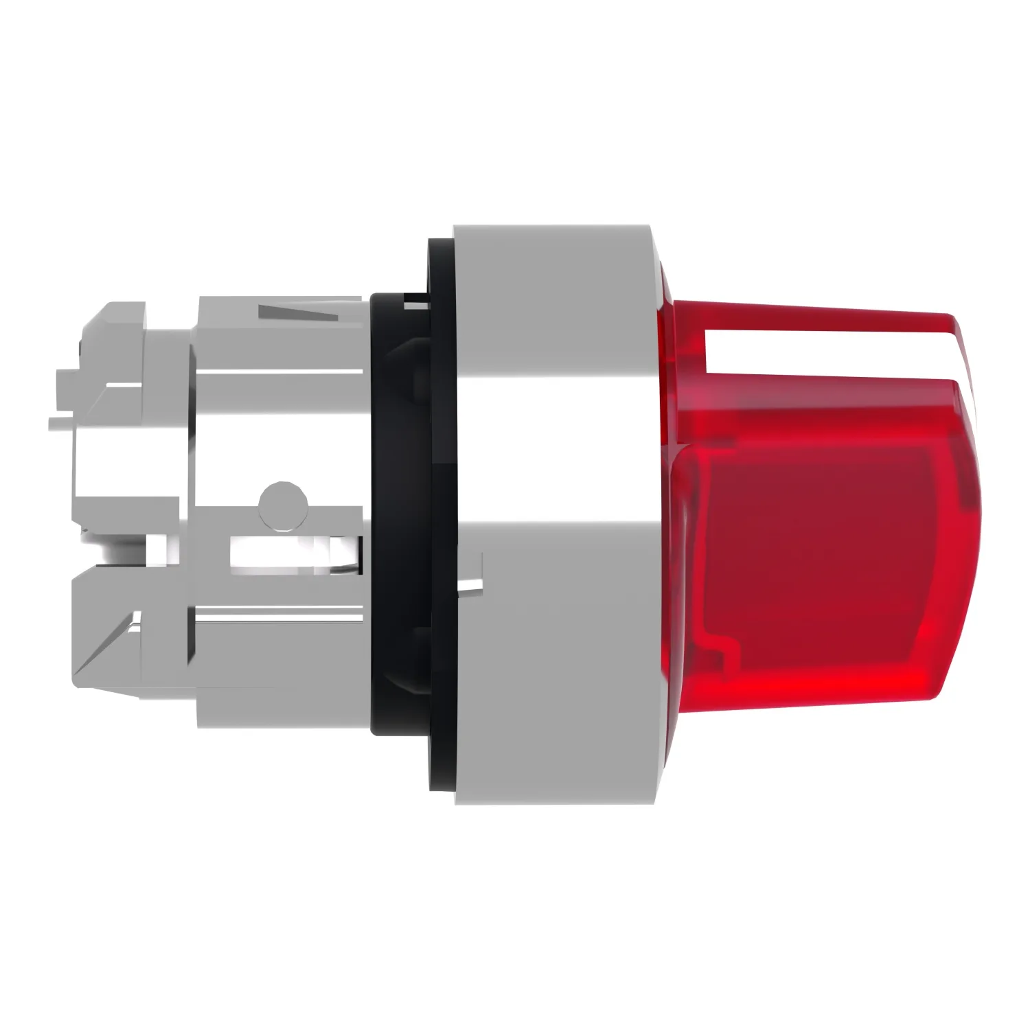 Schalter: Dreh-; 22mm; Stab.Pos: 2; rot; LED; IP66; hervorstehend - 2