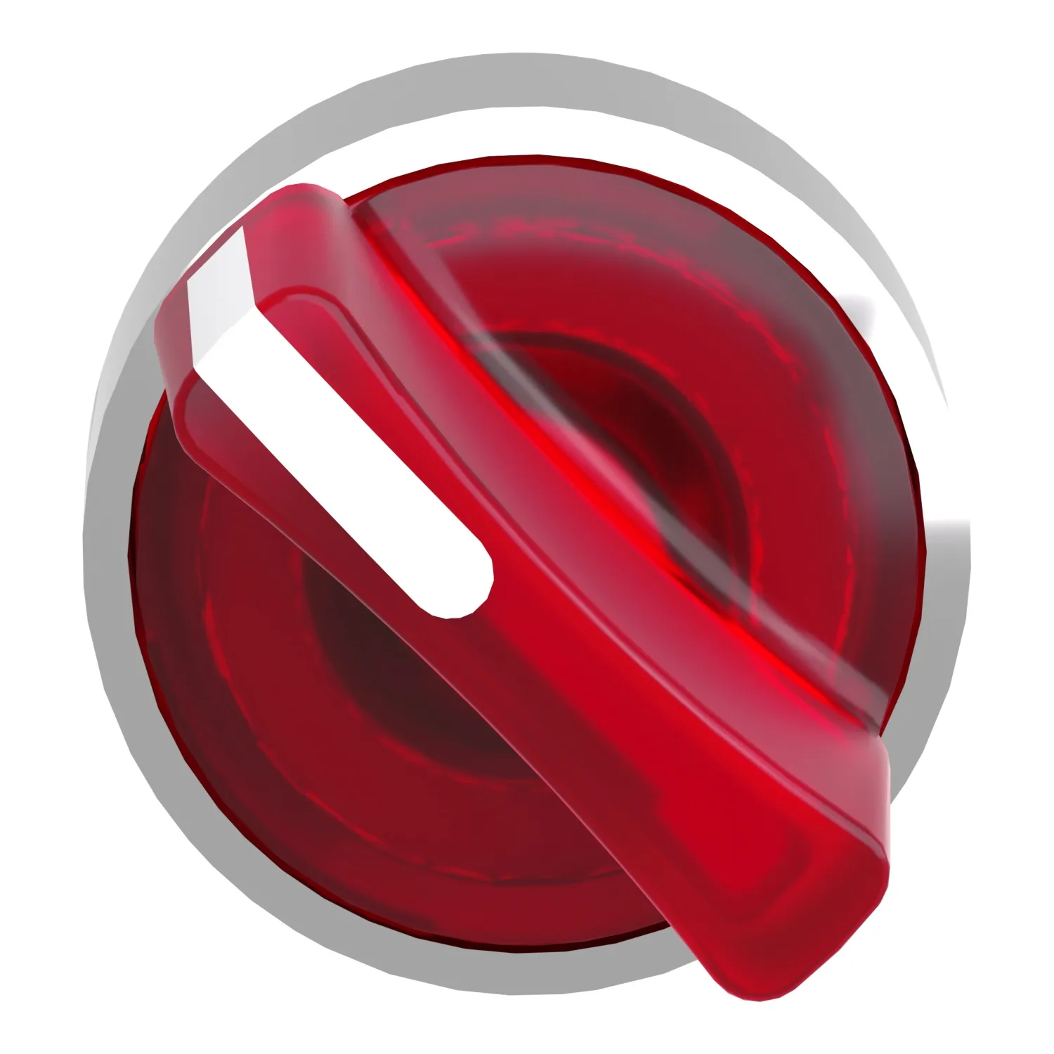 Schalter: Dreh-; 22mm; Stab.Pos: 2; rot; LED; IP66; hervorstehend - 3