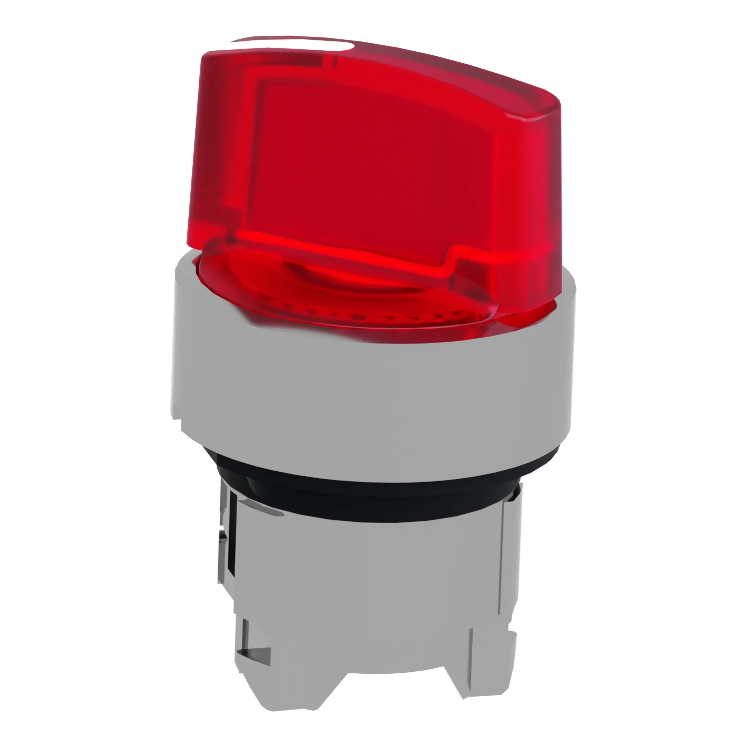Schalter: Dreh-; 22mm; Stab.Pos: 2; rot; LED; IP66; hervorstehend - 4
