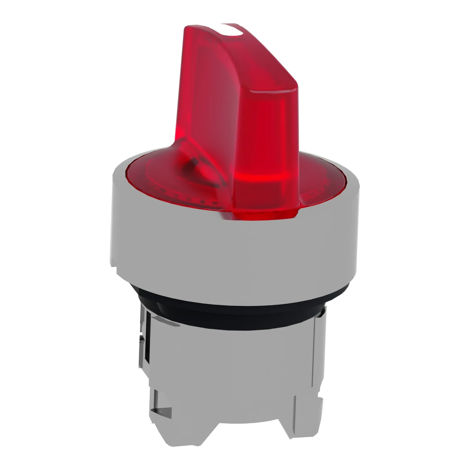 Schalter: Dreh-; 22mm; Stab.Pos: 3; rot; LED; IP66; hervorstehend - 3