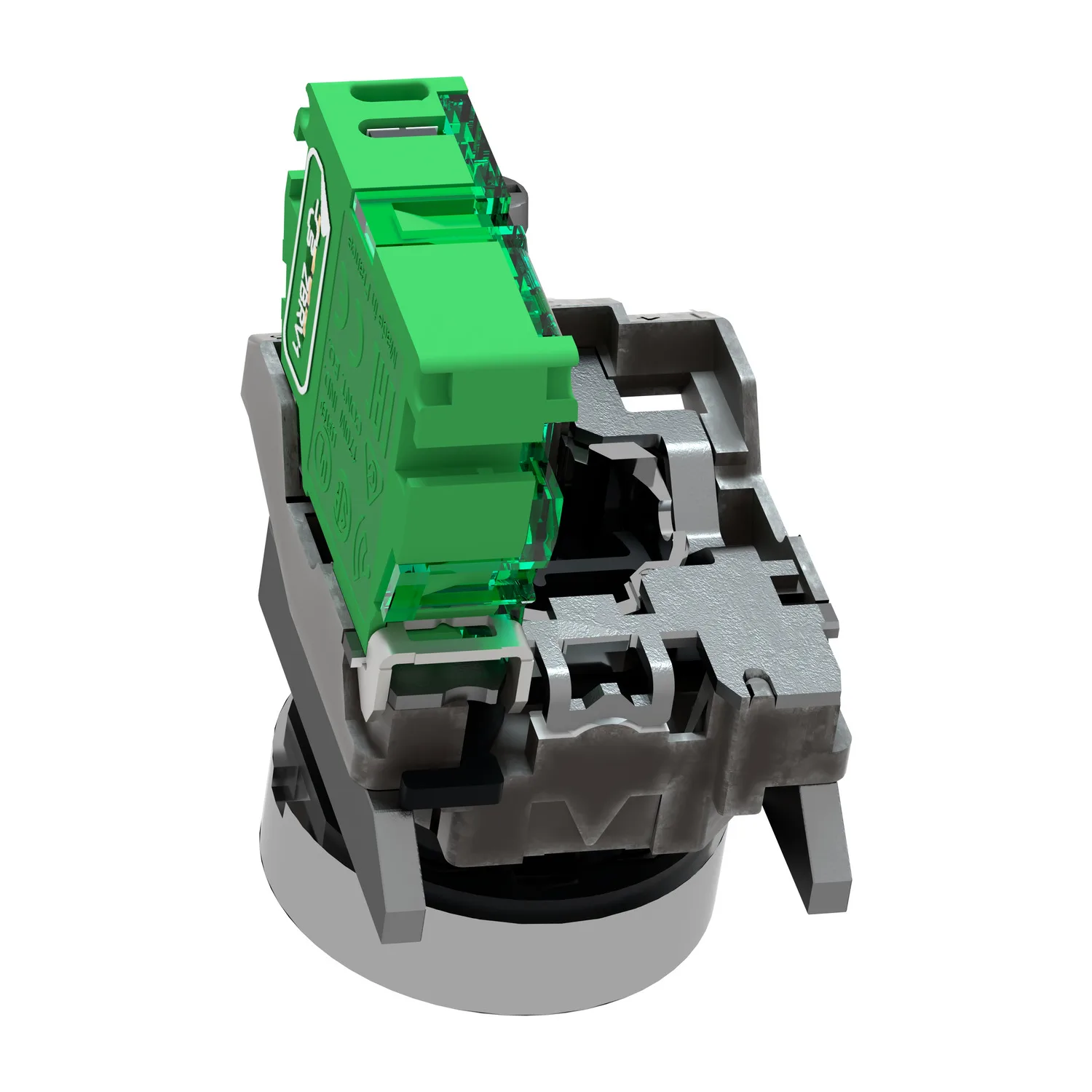 Schneider ZB4RTA1 - Şalter: basmalı; 22mm; Sabit poz: 1; beyaz; yok; IP66; düz