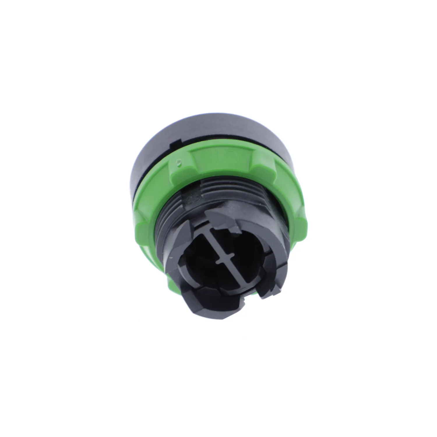 Schalter: Druck; 22mm; Stab.Pos: 1; grün; Fehlen; IP66; flach; Pos: 2 - 4
