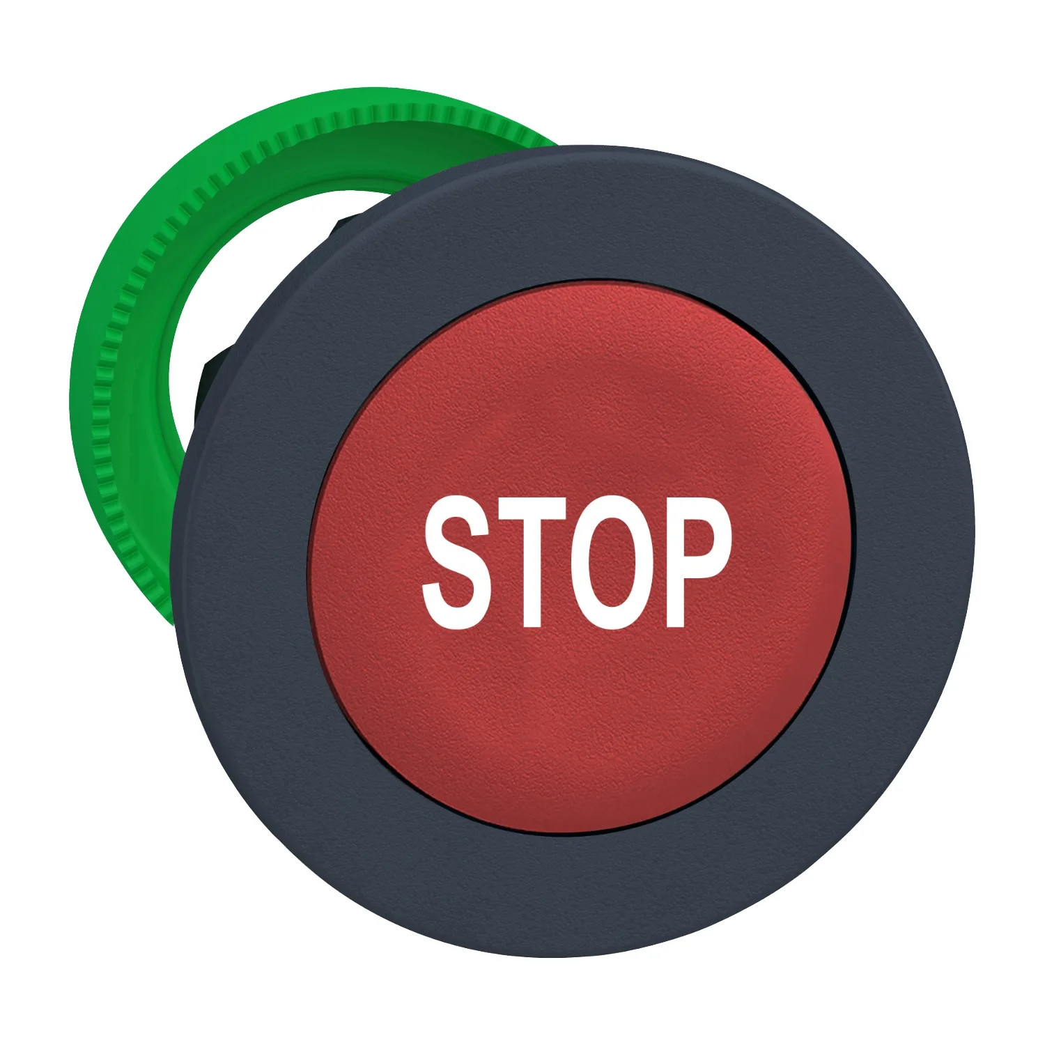Schneider ZB5FA434 - Kırmızı üzerine beyaz "STOP" yazılı kafa