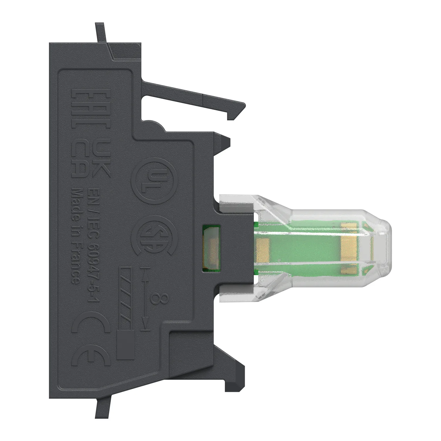 Harmony bloc lumineux - Ø22 - LED Universelle intégrée - 24V - racc push in - 3