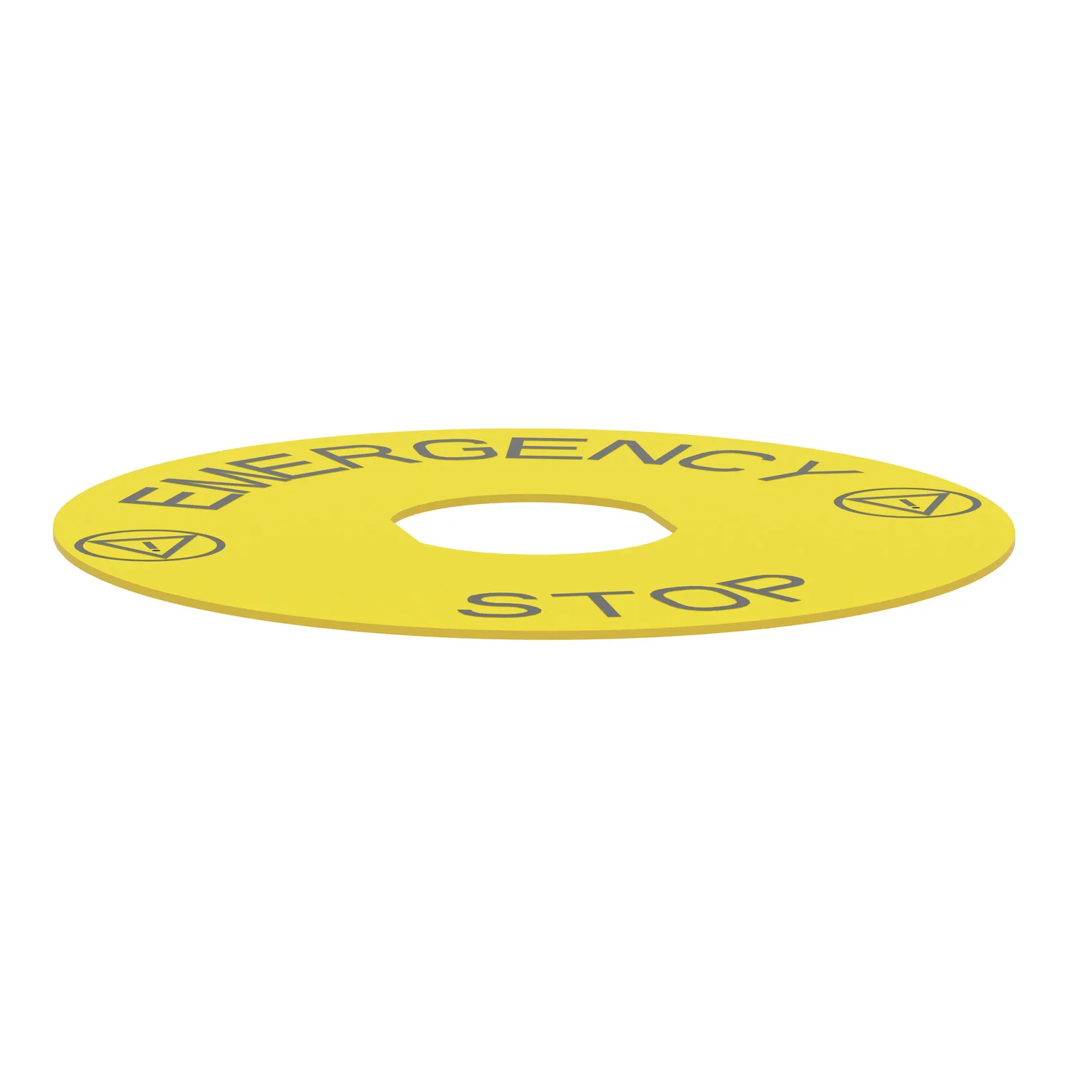 Étiquette; Harmony XB4; Ø22mm; jaune; Dim: Ø90mm - 5
