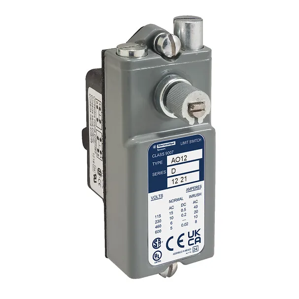 Telemecanique Sensors 9007AO12 - 9007AO12 - LIMIT SWITCH 600VAC 15AMP AO +OPTIONS