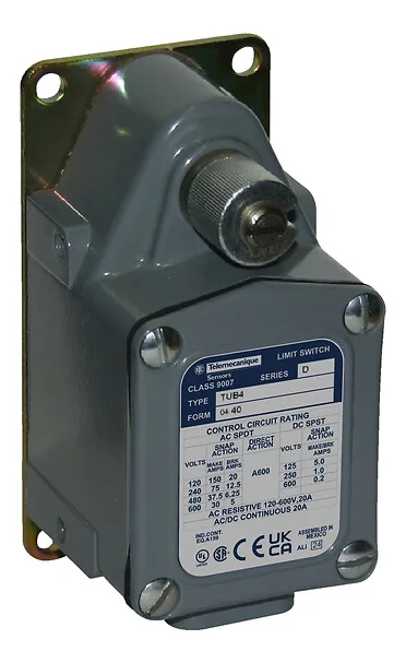 Telemecanique Sensors 9007TUB4M11 - 9007TUB4M11 - LIMIT SWITCH 600VAC 12AMP T +OPTIONS