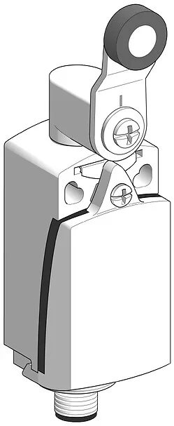 Telemecanique Sensors XCKD2118M12 - XCKD2118M12 - LIMIT SWITCH XCKD ROLLER LEVER 1 NC AND
