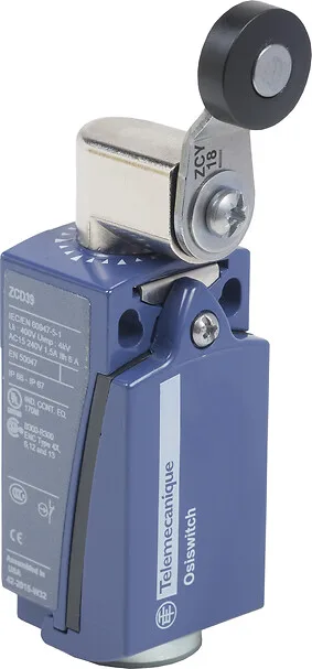 Telemecanique Sensors XCKD2118N12 - XCKD2118N12 - LIMIT SWITCH XCKD ROLLER LEVER 1NC AND 1
