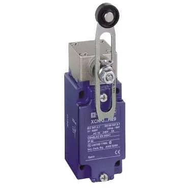 Telemecanique Sensors XCKJ10541 - XCKJ10541 - Sınır şalteri XCKJ, ayarlanabilir boyutta termoplastik makaralı kol, 1NC+1NO, ani hareketli, Pg13 kablo girişi