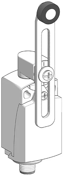 Telemecanique Sensors XCKP2145M12 - XCKP2145M12 - LIMIT SWITCH XCKP ADJUSTABLE ROLLER LEVE