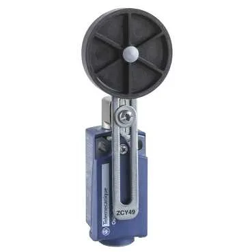 Telemecanique Sensors XCKP2149P16 - XCKP2149P16 - Sınır şalteri XCKP, plastik, ayarlanabilir plastik makaralı kol Ø50 mm, 1NC+1NO, ani hareketli, M16 giriş