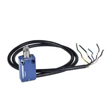 Telemecanique Sensors XCMD2102L1 - XCMD2102L1 - Sınır şalteri XCMD, çelik makaralı pim, 1NC+1NO, ani etkili, 1 m kablo