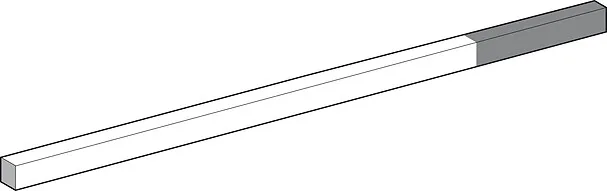 Telemecanique Sensors XCRZ03R - XCRZ03R - METAL ROD SQUARE 6MM L=200MM
