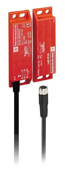 Telemecanique Sensors XCSDMP791L01M12 - XCSDMP791L01M12 - WIDE MAGNETIC SAFETY SWITCH 1NC 1NO 1LED
