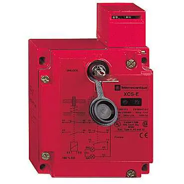 Telemecanique Sensors XCSE7311 - Güvenlik kilidi XCSE, metal, 2NC+1NO, yavaş açılan kontak, 2 girişli Pg 13