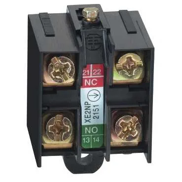 Telemecanique Sensors XE2NP2151 - Sınır anahtarı kontak bloğu XE2NP, 1NC+1NO, yavaş hareketli, açmadan önce kapatır, kendinden kalkmalı klemens