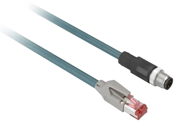 Telemecanique Sensors XGSZ12E4510 - XGSZ12E4510 - CABLE XG ETH M12-RJ45 10M