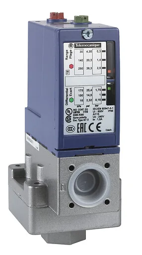 Telemecanique Sensors XMLB002A2S11 - XMLB002A2S11 - PRESSURE SWITCH XMLB 2.5 BAR ADJUSTABLE