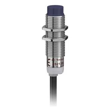 Telemecanique Sensors XS212BLPBL2 - Endüktif sensör, XS2, M12, pirinç, Sn 4 mm, PNP, NK, kablo 2 m, L44 mm, 12...24 VDC, sıfnasız değil, 3 telli