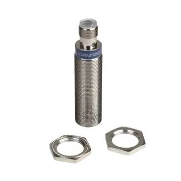 Telemecanique Sensors XS518B1PBM12 - Endüktif sensör, XS, M18, pirinç, Sn 5 mm, PNP, NC, M12 konnektör, L50 mm, 12...24 VDC