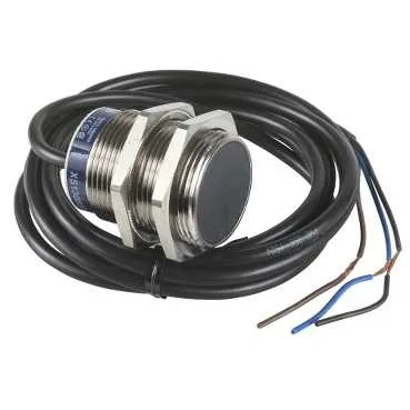 Telemecanique Sensors XS530B1NAL2 - Induktiver Sensor, XS5, M30, Messing, Sn 10 mm, NPN, Schließer, Kabel 2 m, L43 mm, 12...24 VDC