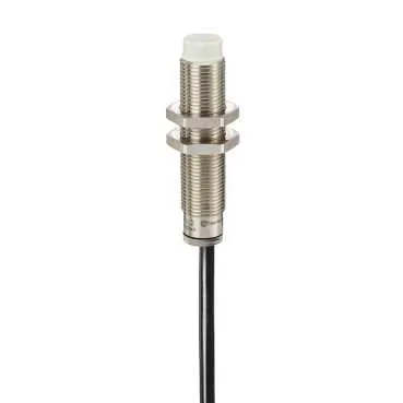 Telemecanique Sensors XS612B4NAL2 - Endüktif sensör, XS6, M12, pirinç, Sn 7 mm, NPN, NA, kablo 2 m, L54 mm, 12...48 VDC, gömme olmayan, 3 telli
