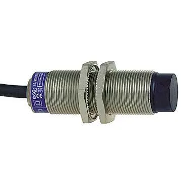 Telemecanique Sensors XS618B4PAL2 - Endüktif sensör, XS6, M18, pirinç, Sn 12 mm, PNP, NO, kablo 2 m, L64 mm, 12...48 VDC, gömülemez, 3 telli