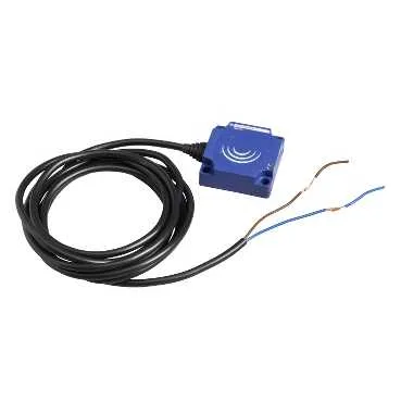 Telemecanique Sensors XS8C1A1PAL2 - Induktiver Sensor, XS8, 40x40x15 mm, PBT, Sn 25 mm, PNP, NO, Kabel 2 m, Form C flach, 12...24 VDC
