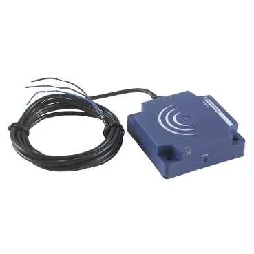 Telemecanique Sensors XS8D1A1PAL2 - Endüktif sensör, XS8, 80x80x26 mm, PBT, Sn 60 mm, PNP, NA, kablo 2 m, form D düz, 12...24 VDC