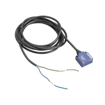 Telemecanique Sensors XS8E1A1PAL2 - Inductive sensor, XS8, 26x26x13 mm, PBT, Sn 15 mm, PNP, NO, cable 2 m, form E flat, 12...24 VDC